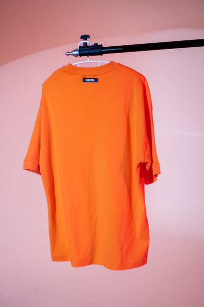 Orange Solid T-shirt