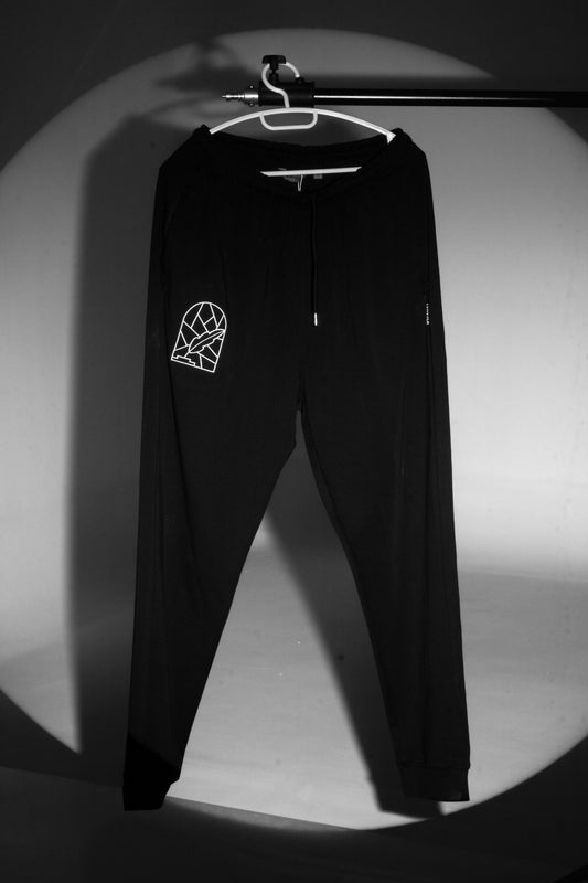 Black Solid Joggers