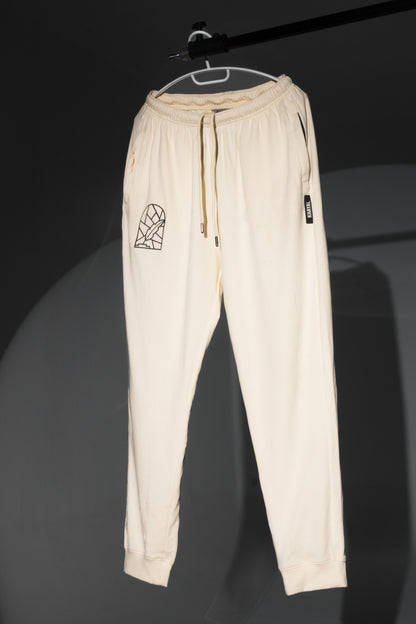 Off-White Solid Joggers