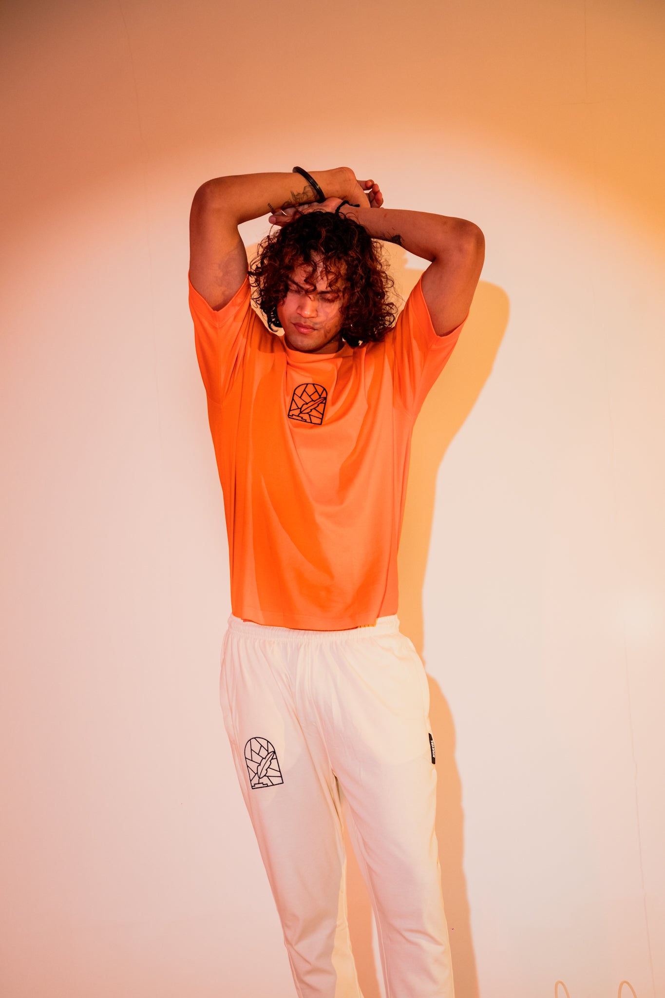 Orange Solid T-shirt