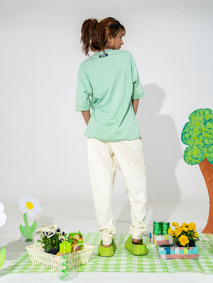 Mint Green Solid T-shirt