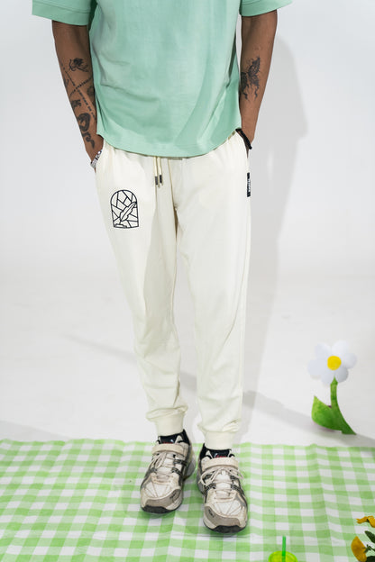 Off-White Solid Joggers