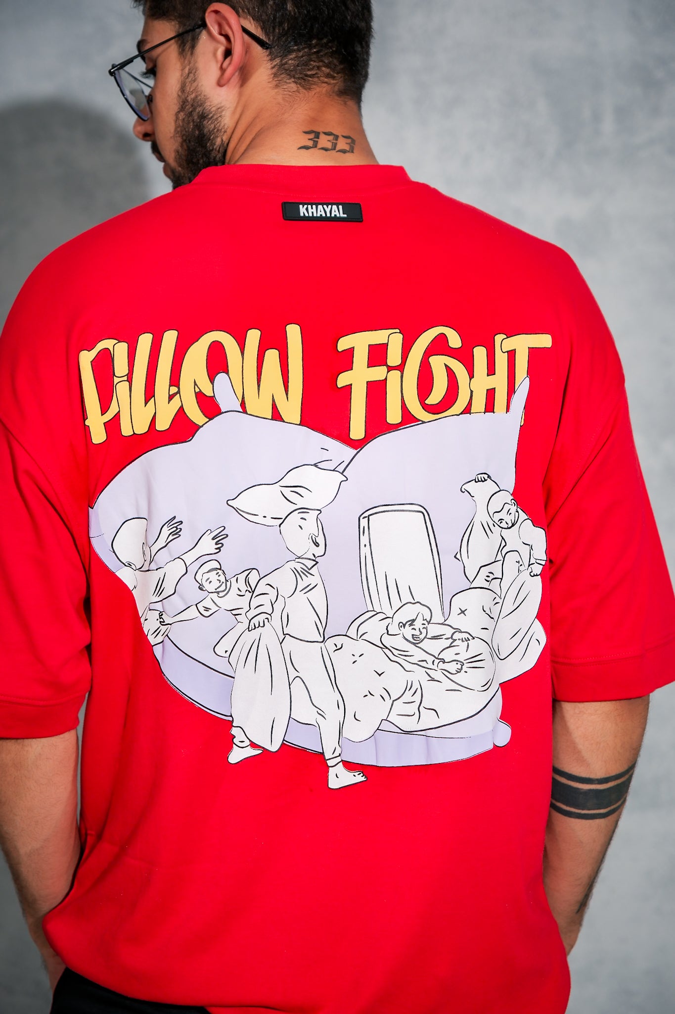 Pillow Fight T-shirt (Red)